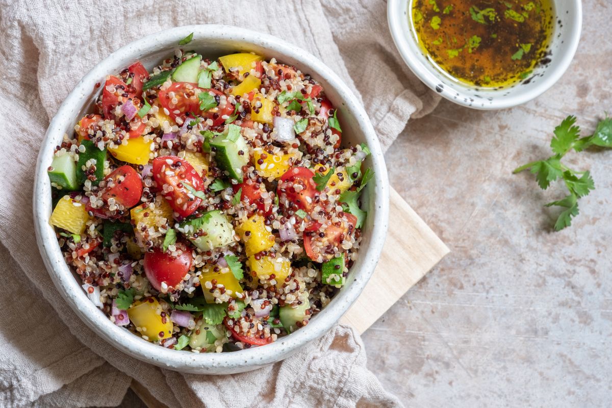 Ayurvedic summer quinoa salad for better skin
