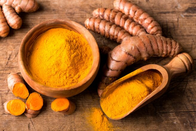 Turmeric powder and root