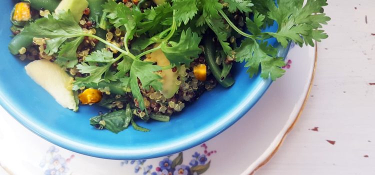 Green Veggie & Golden Beet Quinoa Summer Salad